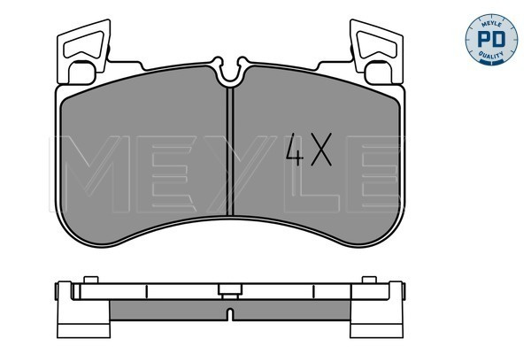Set placute frana,frana disc punte fata (0252058117PD MEYLE) LAND ROVER