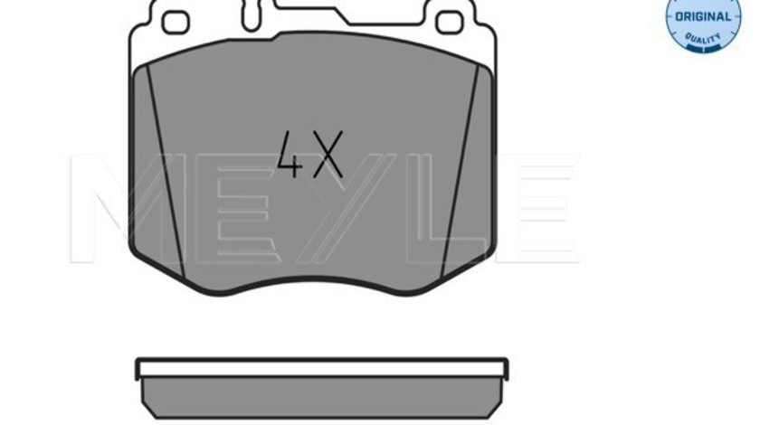 Set placute frana,frana disc punte fata (0252204718 MEYLE) MERCEDES-BENZ