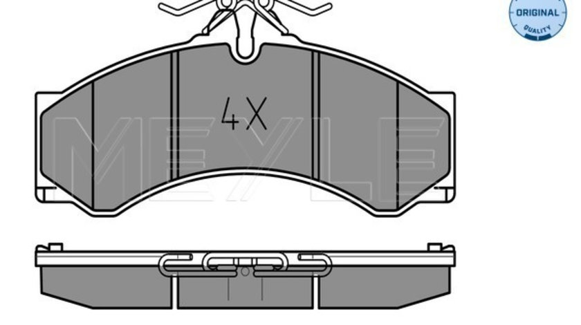 Set placute frana,frana disc punte fata (0252907620 MEYLE) MERCEDES-BENZ,VW