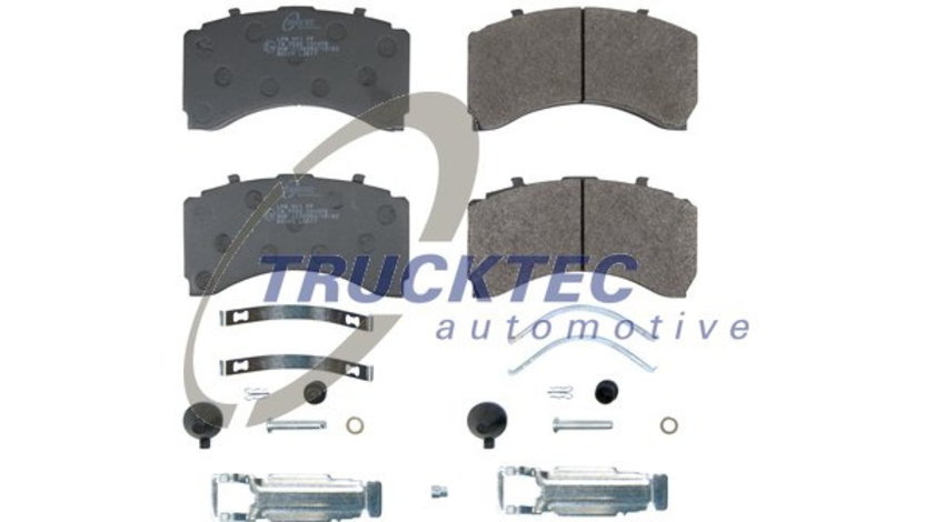 Set placute frana,frana disc puntea spate (0135951 TRUCKTEC) MAN,MERCEDES-BENZ