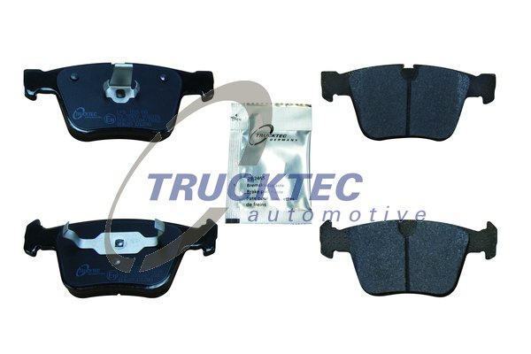 Set placute frana,frana disc puntea spate (0235430 TRUCKTEC) MERCEDES-BENZ