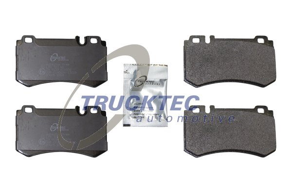 Set placute frana,frana disc puntea spate (0235561 TRUCKTEC) MERCEDES-BENZ