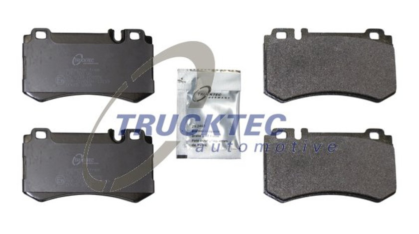 Set placute frana,frana disc puntea spate (0235561 TRUCKTEC) MERCEDES-BENZ