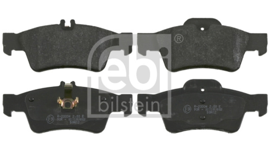 Set placute frana,frana disc puntea spate (16451 FEBI BILSTEIN) MERCEDES-BENZ,MERCEDES-BENZ (BBDC)