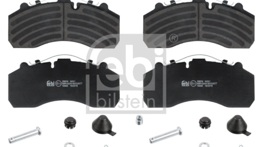 Set placute frana,frana disc puntea spate (16665 FEBI BILSTEIN) DAF,ERF,IRISBUS,IVECO,MAN,MERCEDES-BENZ,NEOPLAN,SCANIA,SETRA