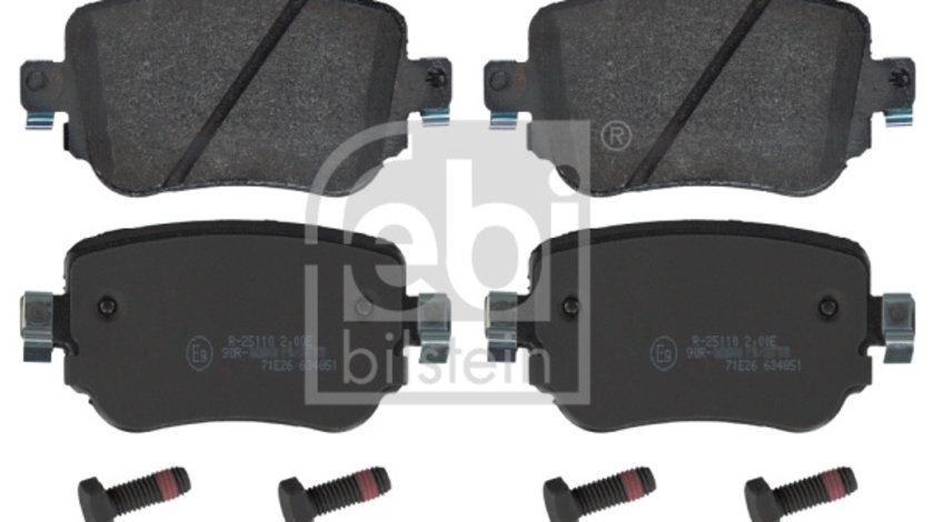 Set placute frana,frana disc puntea spate (16912 FEBI BILSTEIN) AUDI,SEAT,SKODA,VW