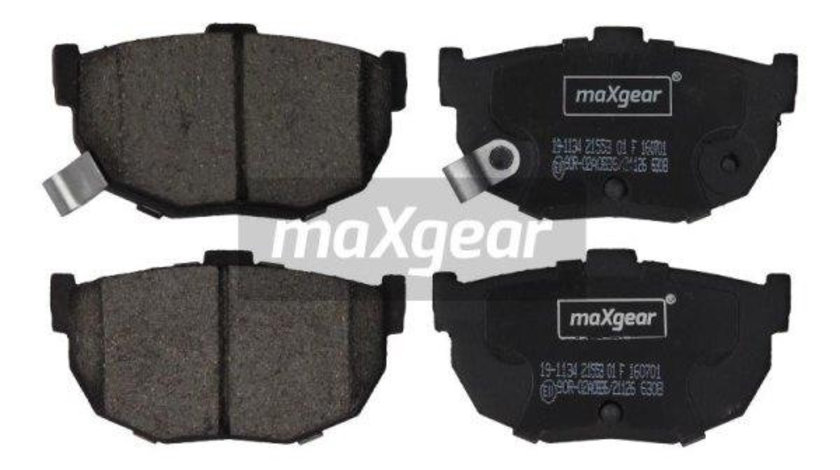 Set placute frana,frana disc puntea spate (191134 MAXGEAR) HYUNDAI,HYUNDAI (BEIJING),JAC,KIA,NISSAN