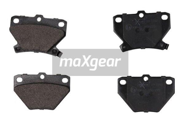 Set placute frana,frana disc puntea spate (191160 MAXGEAR) PONTIAC,TOYOTA