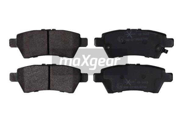 Set placute frana,frana disc puntea spate (191443 MAXGEAR) NISSAN