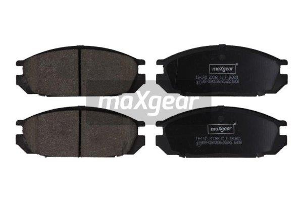Set placute frana,frana disc puntea spate (191741 MAXGEAR) NISSAN