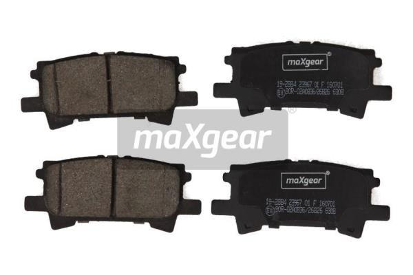 Set placute frana,frana disc puntea spate (192884 MAXGEAR) LEXUS,TOYOTA