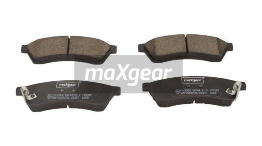 Set placute frana,frana disc puntea spate (192908 MAXGEAR) CHEVROLET,CHEVROLET (SGM),SUZUKI