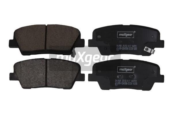 Set placute frana,frana disc puntea spate (192925 MAXGEAR) HYUNDAI,KIA