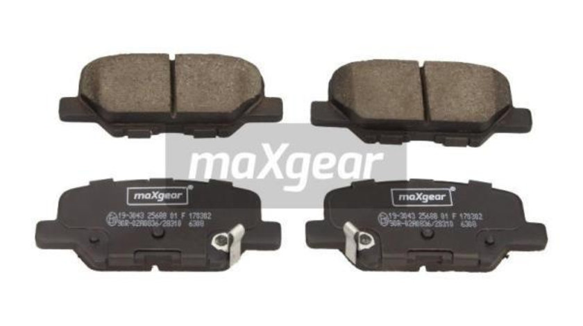 Set placute frana,frana disc puntea spate (193043 MAXGEAR) CHANGAN,Citroen,MAZDA,MITSUBISHI,PEUGEOT