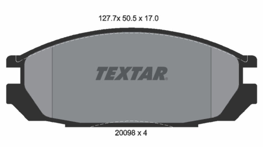 Set placute frana,frana disc puntea spate (2009801 TEXTAR) FORD AUSTRALIA,NISSAN