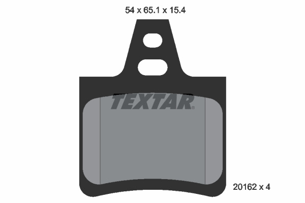 Set placute frana,frana disc puntea spate (2016203 TEXTAR) Citroen