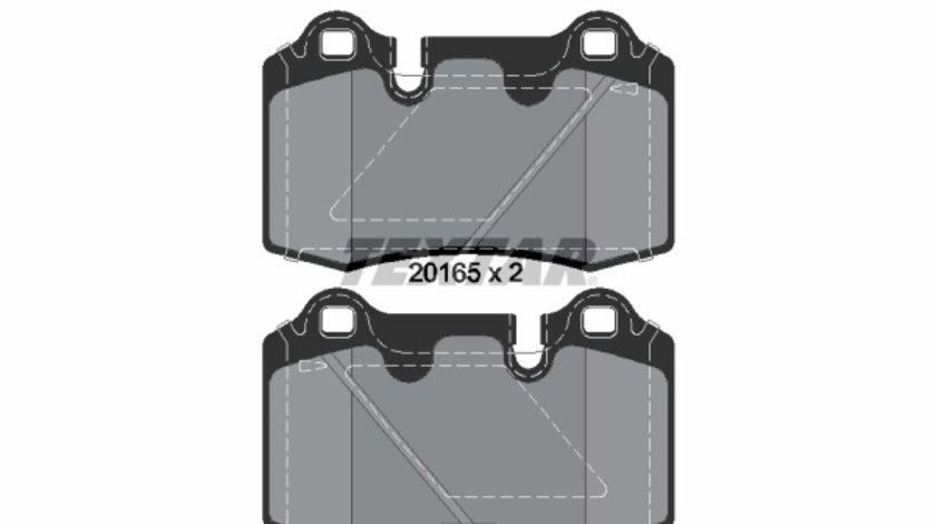 Set placute frana,frana disc puntea spate (2016501 TEXTAR) ASTON MARTIN