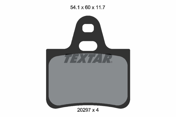 Set placute frana,frana disc puntea spate (2029703 TEXTAR) Citroen