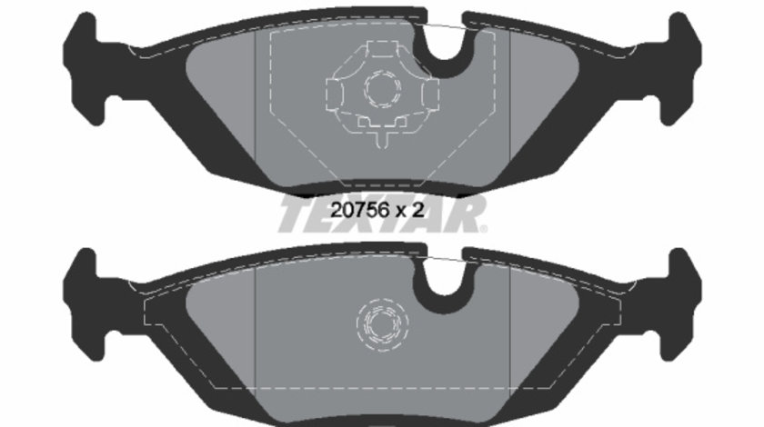 Set placute frana,frana disc puntea spate (2067502 TEXTAR) ALPINA,BMW