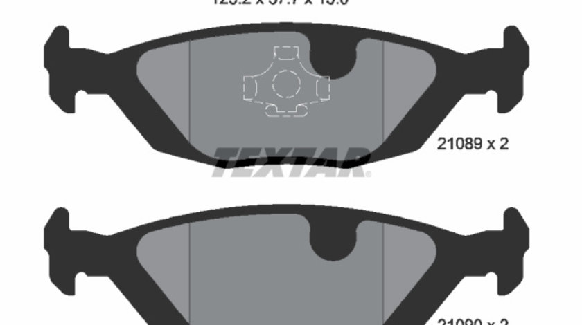 Set placute frana,frana disc puntea spate (2108902 TEXTAR) SAAB,VOLVO