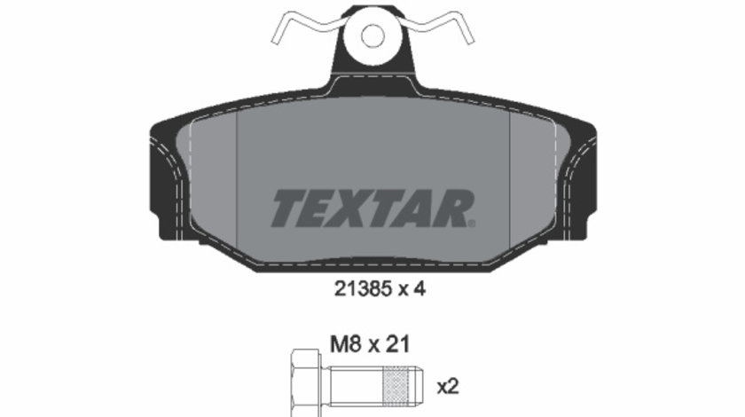 Set placute frana,frana disc puntea spate (2138501 TEXTAR) VOLVO