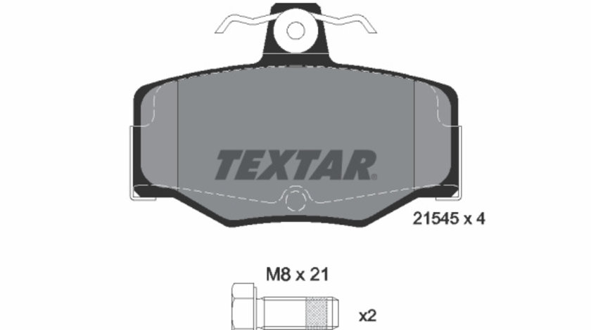 Set placute frana,frana disc puntea spate (2154501 TEXTAR) NISSAN