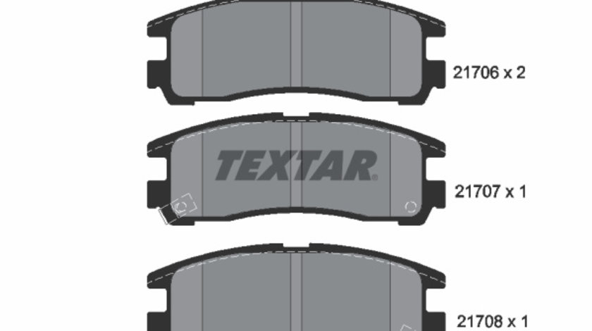 Set placute frana,frana disc puntea spate (2170602 TEXTAR) CHRYSLER,DODGE,HYUNDAI,MITSUBISHI,MITSUBISHI (SOUEAST),PROTON