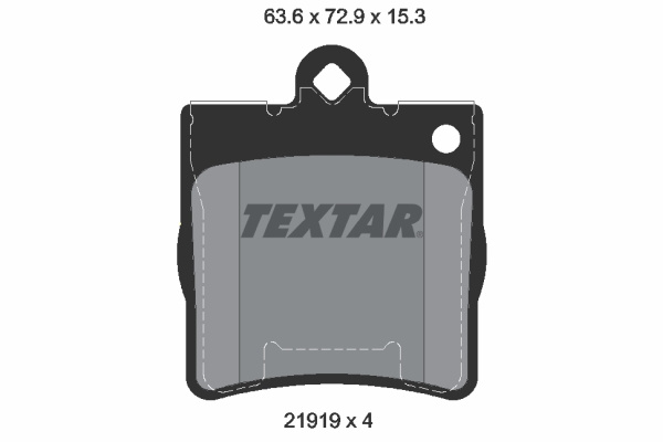 Set placute frana,frana disc puntea spate (2191901 TEXTAR) MERCEDES-BENZ