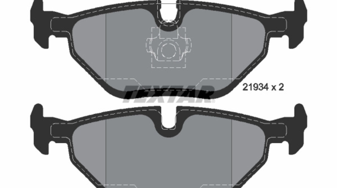 Set placute frana,frana disc puntea spate (2193402 TEXTAR) ALPINA,BAIC,BMW,BMW (BRILLIANCE),JINBEI,MG,MG (NANJING),MG (SAIC),ROEWE (SAIC),ROVER,WIESMANN