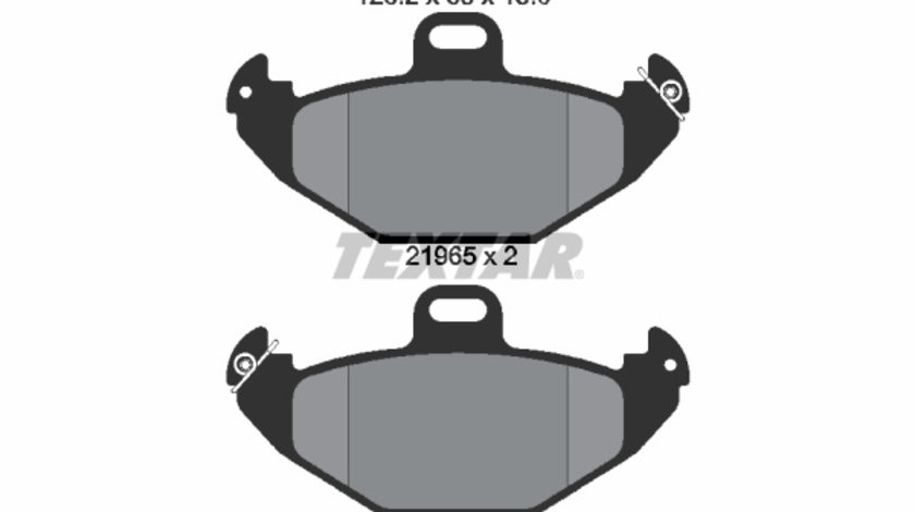 Set placute frana,frana disc puntea spate (2196502 TEXTAR) RENAULT