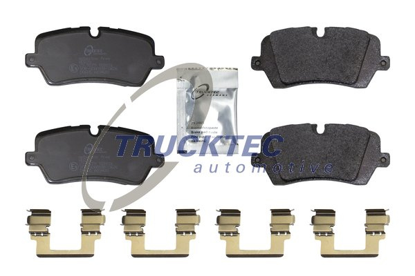 Set placute frana,frana disc puntea spate (2235124 TRUCKTEC) LAND ROVER
