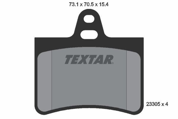 Set placute frana,frana disc puntea spate (2330501 TEXTAR) Citroen