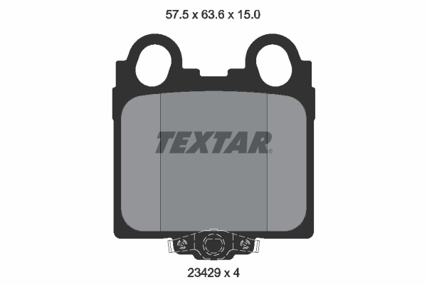 Set placute frana,frana disc puntea spate (2342901 TEXTAR) LEXUS,TOYOTA