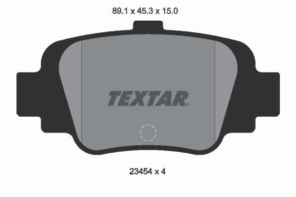 Set placute frana,frana disc puntea spate (2345401 TEXTAR) NISSAN