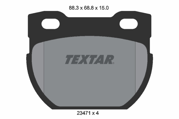 Set placute frana,frana disc puntea spate (2347101 TEXTAR) LAND ROVER