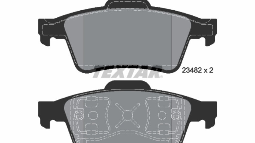 Set placute frana,frana disc puntea spate (2348202 TEXTAR) BAIC,NISSAN,RENAULT