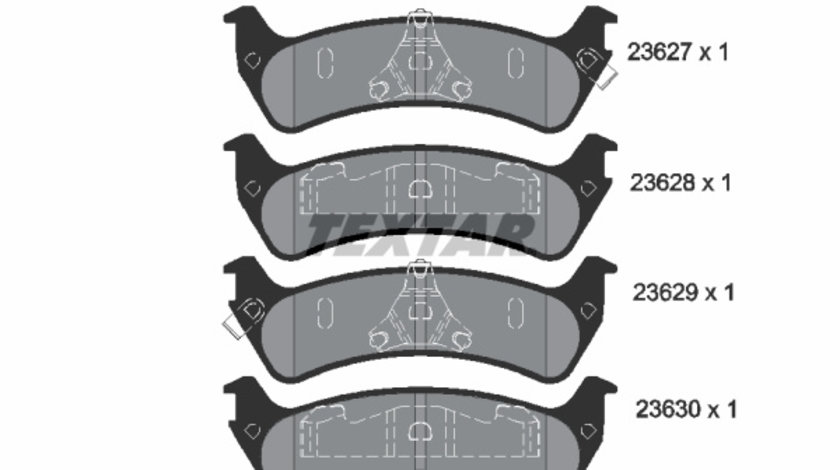 Set placute frana,frana disc puntea spate (2362701 TEXTAR) FORD AUSTRALIA,FORD USA,JEEP