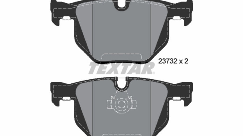 Set placute frana,frana disc puntea spate (2373201 TEXTAR) BMW,BMW (BRILLIANCE)