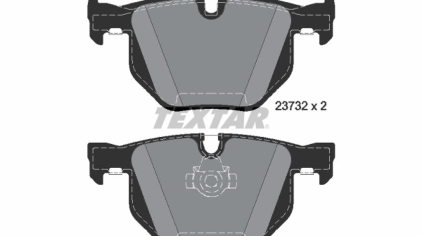 Set placute frana,frana disc puntea spate (2373281 TEXTAR) BMW,BMW (BRILLIANCE)