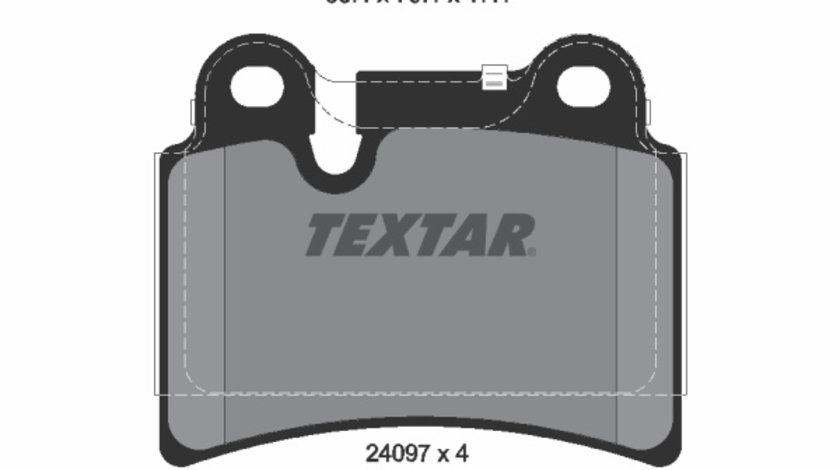 Set placute frana,frana disc puntea spate (2409701 TEXTAR) VW