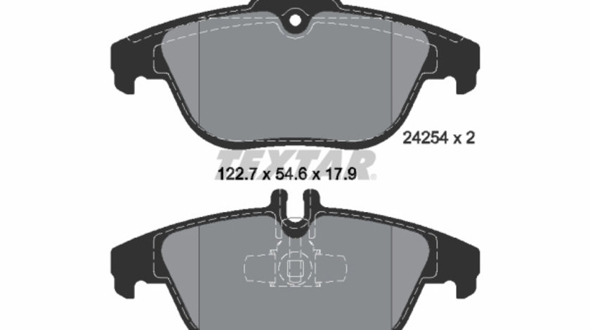 Set placute frana,frana disc puntea spate (2425401 TEXTAR) MERCEDES-BENZ,MERCEDES-BENZ (BBDC)