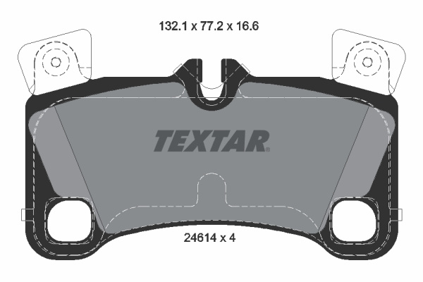Set placute frana,frana disc puntea spate (2461401 TEXTAR) AUDI,PORSCHE,VW