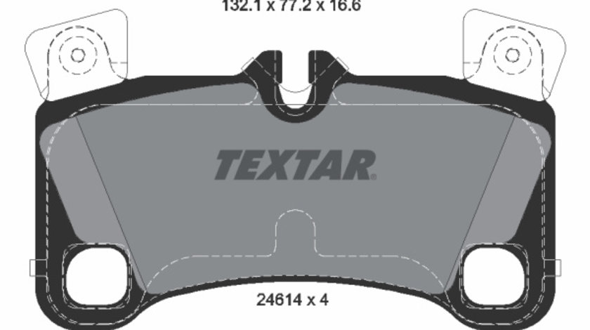 Set placute frana,frana disc puntea spate (2461401 TEXTAR) AUDI,PORSCHE,VW