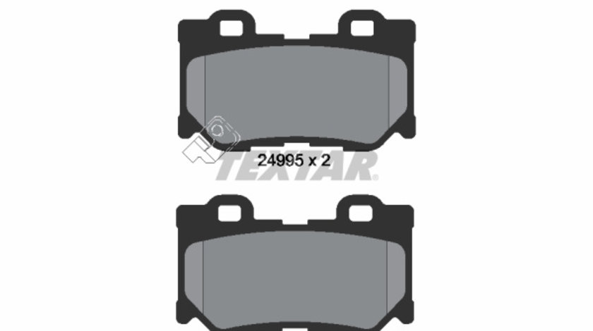 Set placute frana,frana disc puntea spate (2499501 TEXTAR) INFINITI,NISSAN