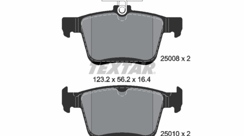 Set placute frana,frana disc puntea spate (2500801 TEXTAR) AUDI,AUDI (FAW),MG (SAIC),ROEWE (SAIC),SEAT,SKODA,SKODA (SVW),VW,VW (FAW),VW (SVW)