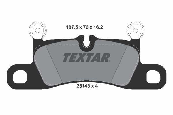 Set placute frana,frana disc puntea spate (2514301 TEXTAR) PORSCHE