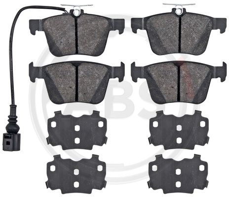 Set placute frana,frana disc puntea spate (35146 ABS) AUDI