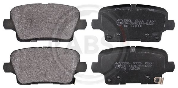 Set placute frana,frana disc puntea spate (35206 ABS) OPEL,VAUXHALL