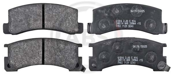 Set placute frana,frana disc puntea spate (36176 ABS) TOYOTA