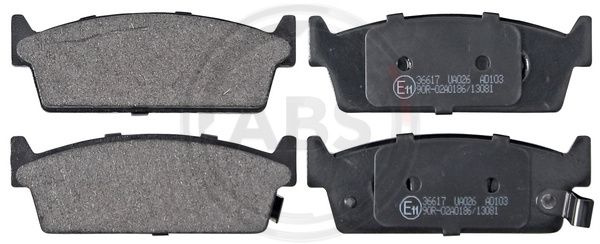 Set placute frana,frana disc puntea spate (36617 ABS) INFINITI,NISSAN